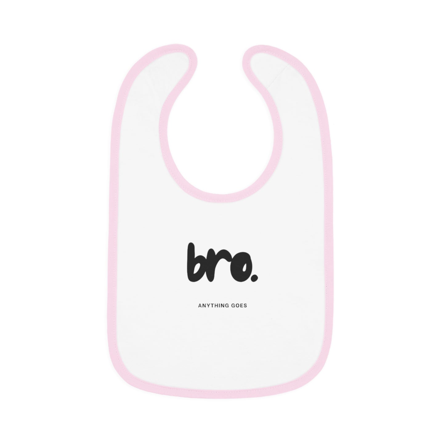 Baby Contrast Trim Jersey Bib