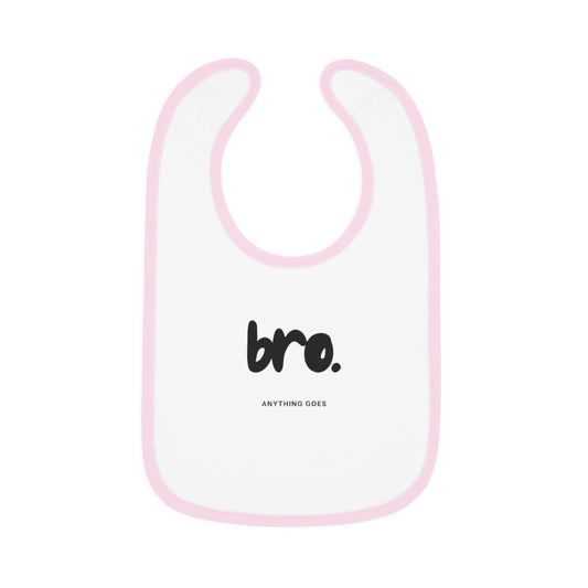 Baby Contrast Trim Jersey Bib