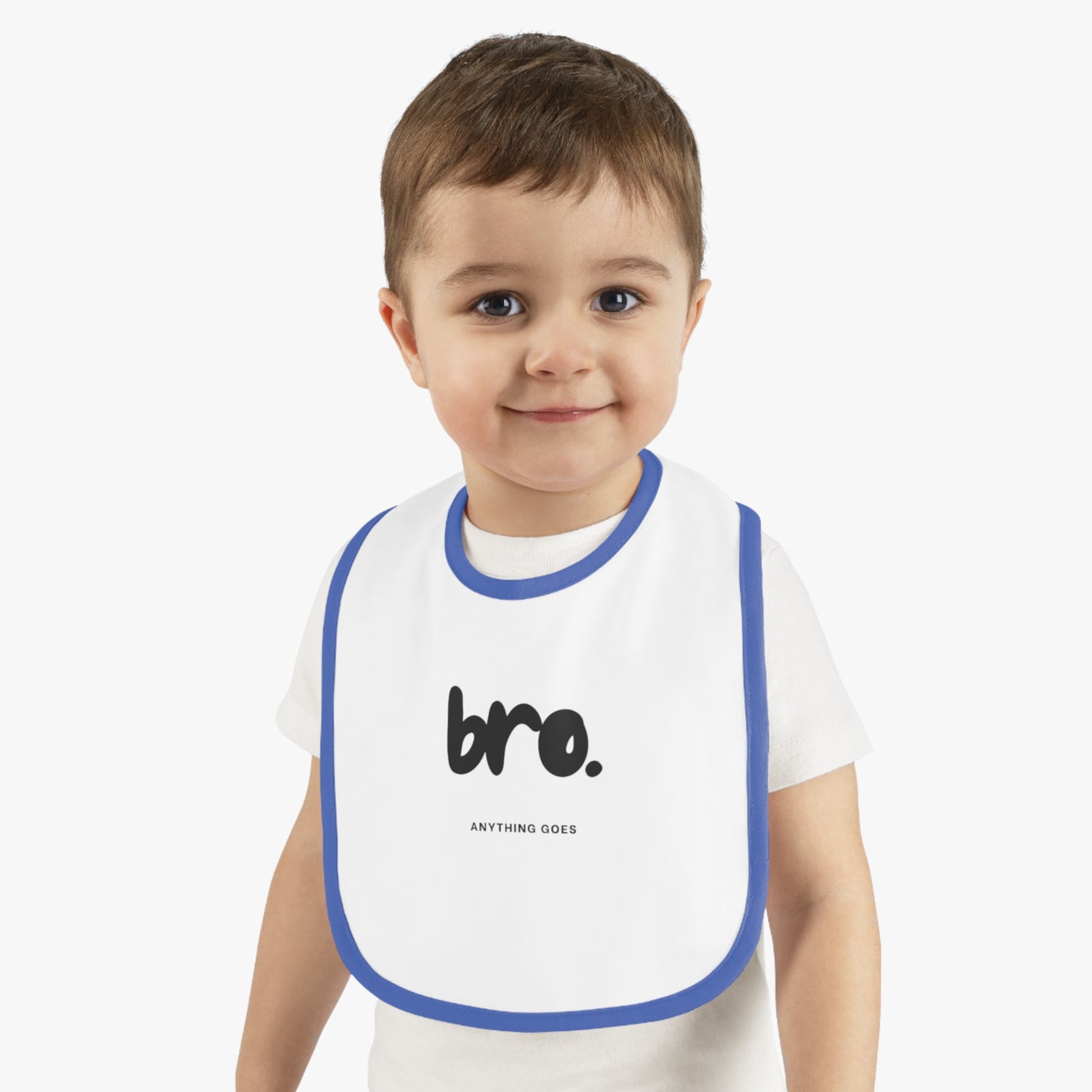 Baby Contrast Trim Jersey Bib